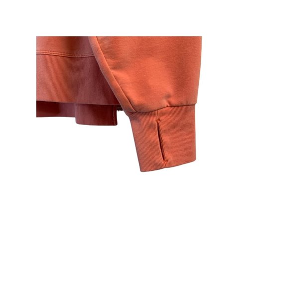 Sweatshirt with Thumb Holes Coral Size XS-S - Picture 5 of 6